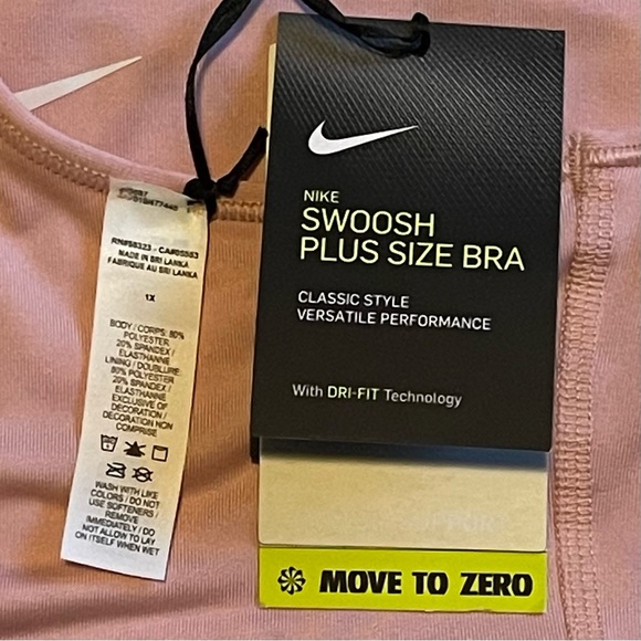 NWT Nike Swoosh Dry Fit Bra - Picture 6 of 8